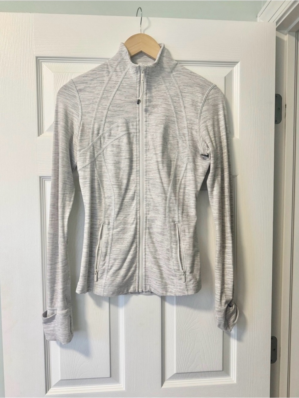 Lululemon Define Jacket Luon Wee Are From Space, Ice Grey Size 6